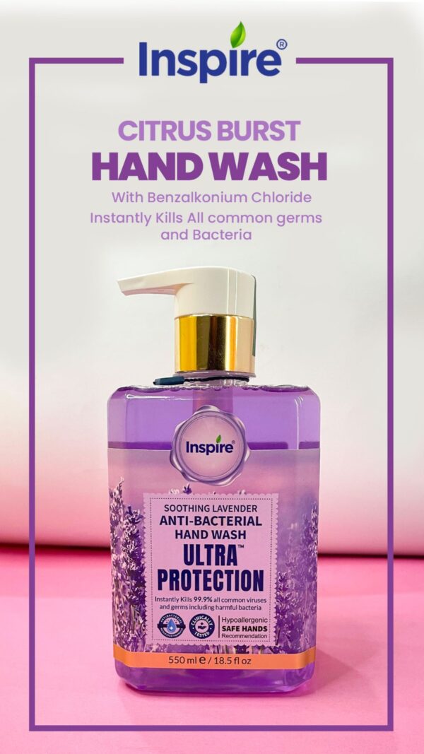 Inspire Ultra Protection Anti Bacterial Hand Wash 500ml - Image 11