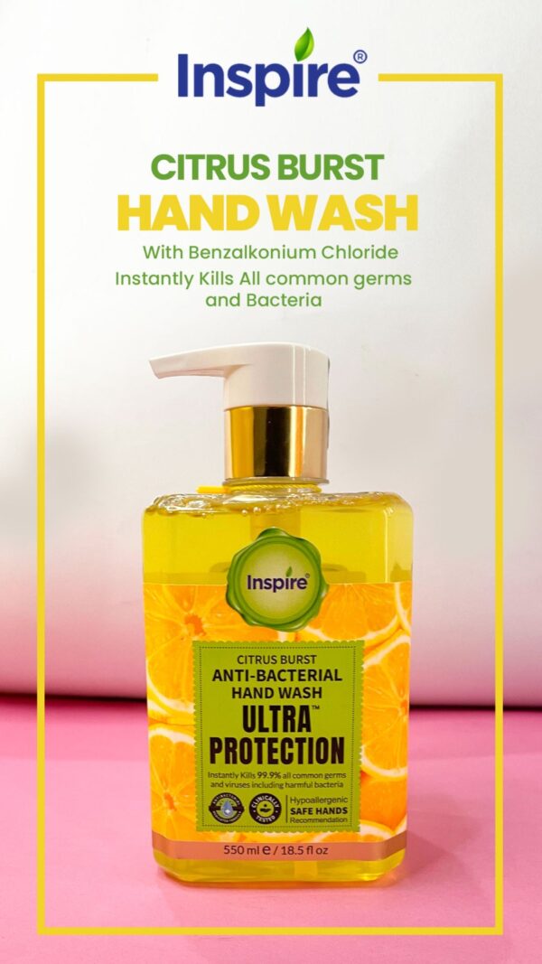 Inspire Ultra Protection Anti Bacterial Hand Wash 500ml - Image 10