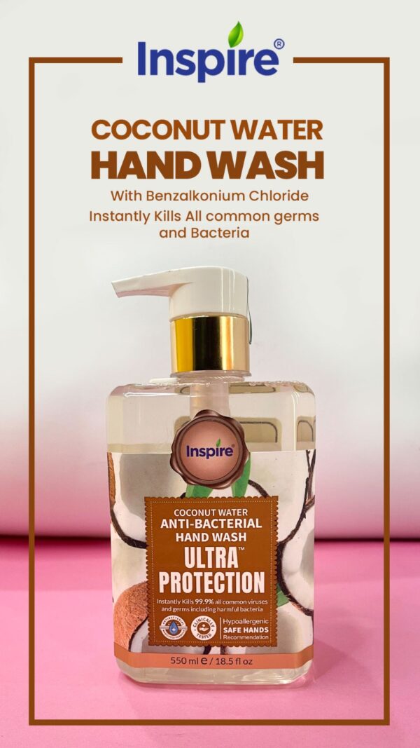 Inspire Ultra Protection Anti Bacterial Hand Wash 500ml - Image 13