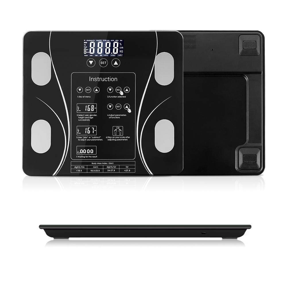 Digital Bathroom Body Weight Scales with Body Tape Measure, Smart Bluetooth USB Charging Scale for BMI and Weight Loss (random color) - Image 13