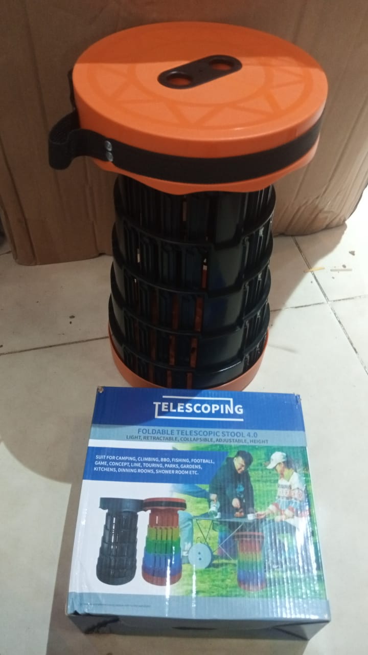 Portable Telescoping Stool, Folding Stool Lightweight & Sturdy,  Retractable Telescopic Stool for Gardening, Camping, Travel, Fishing, Hiking  (random color) - Image 3