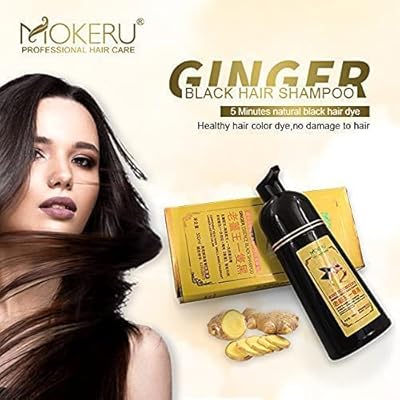 MOKERU Ginger Hair Shampoo for 5-Minute Natural Dye & Healthier, Longer-Lasting Color 200 ml - Image 2