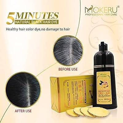 MOKERU Ginger Hair Shampoo for 5-Minute Natural Dye & Healthier, Longer-Lasting Color 200 ml - Image 5