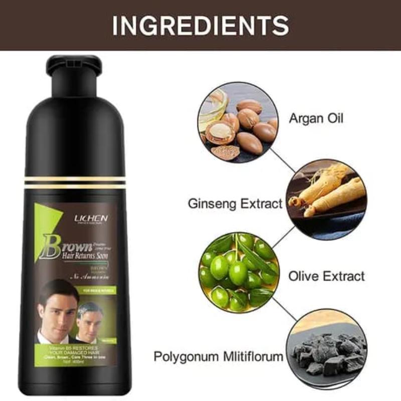 Original Lichen Hair Color Shampoo for Men, Women 200ml - Image 3