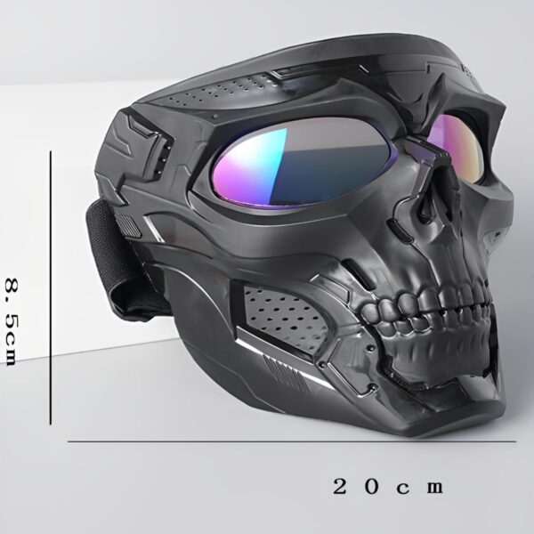 Motorcycle Skull Mask Cycling Windproof Full Face Skeleton Protective Mask Colorful Sickle Color Tactical Bike Bicycle Mask - Image 4