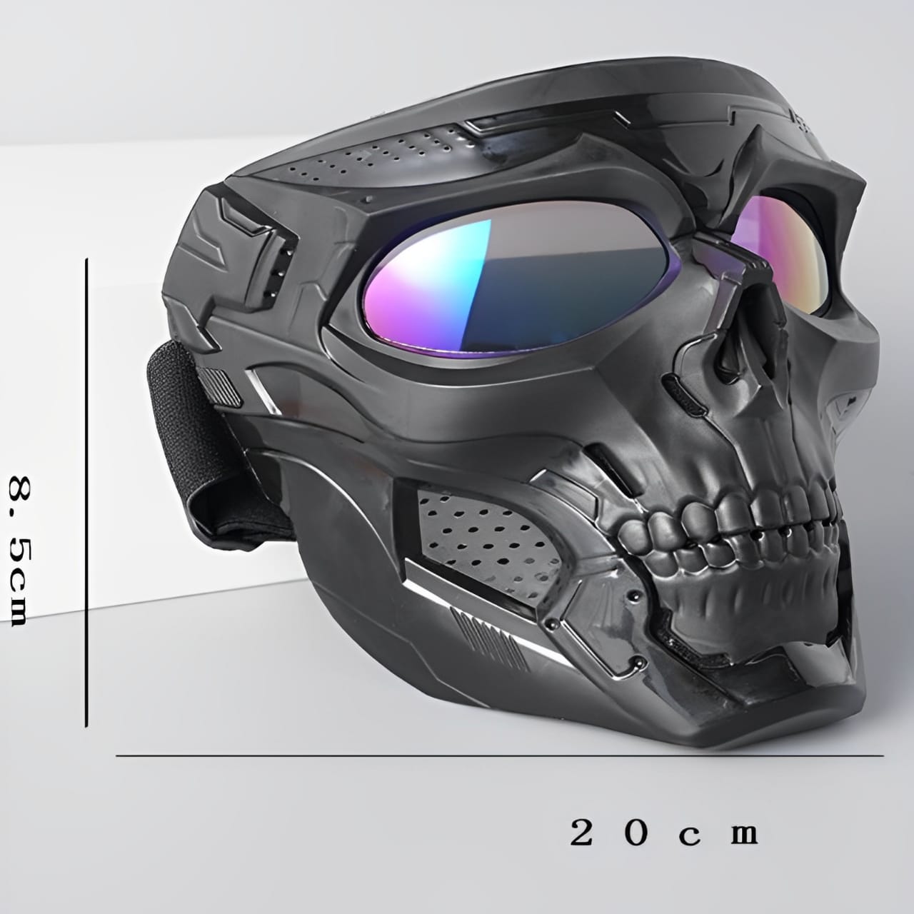 Motorcycle Skull Mask Cycling Windproof Full Face Skeleton Protective Mask Colorful Sickle Color Tactical Bike Bicycle Mask - Image 4