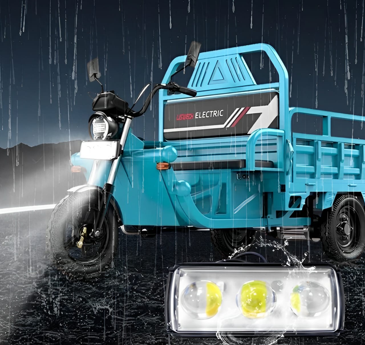 1 Pc Mini LED Driving Fog Light | 4-Color Auxiliary Spotlight for ATV, SUV, UTV (12-80V) – Hi/Low Beam - Image 4