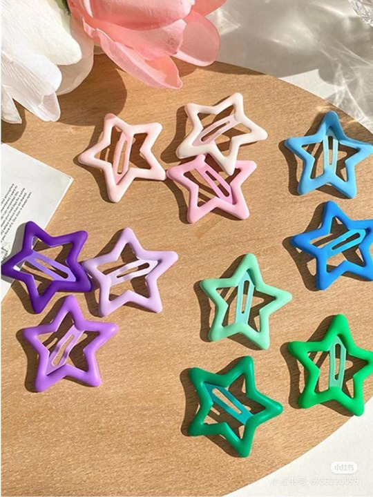 Pack Off 06  Star Design Girl Hair Clip | Hair Clip For Women | Best Quality Hair Clip ( Random Color ) - Image 9
