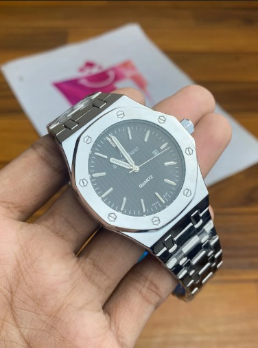 Audemars Piguet (Master Copy) Royal Oak Selfwinding | Stainless Steel Luxury Quartz Watch – Elegant Stainless Steel Timepiece with Premium Gift Box - Image 3