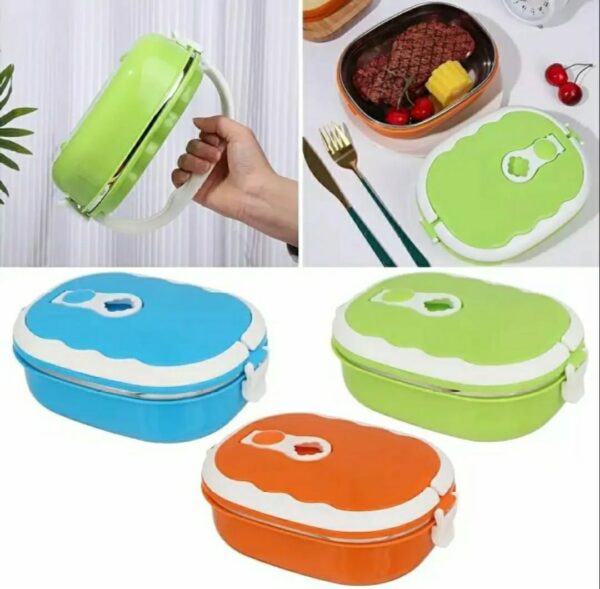 Stainless Steel Insulated Square Lunch Box for Children, Kids and Adult | Portable Picnic Storage | School Student Food Container