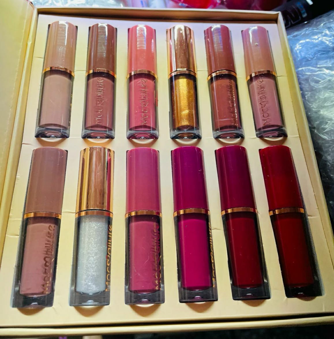12 Pcs Mocallure Transparent Clear Lip Gloss | High Pigment Lipgloss Set | Best Quality Lipgloss Set - Image 5