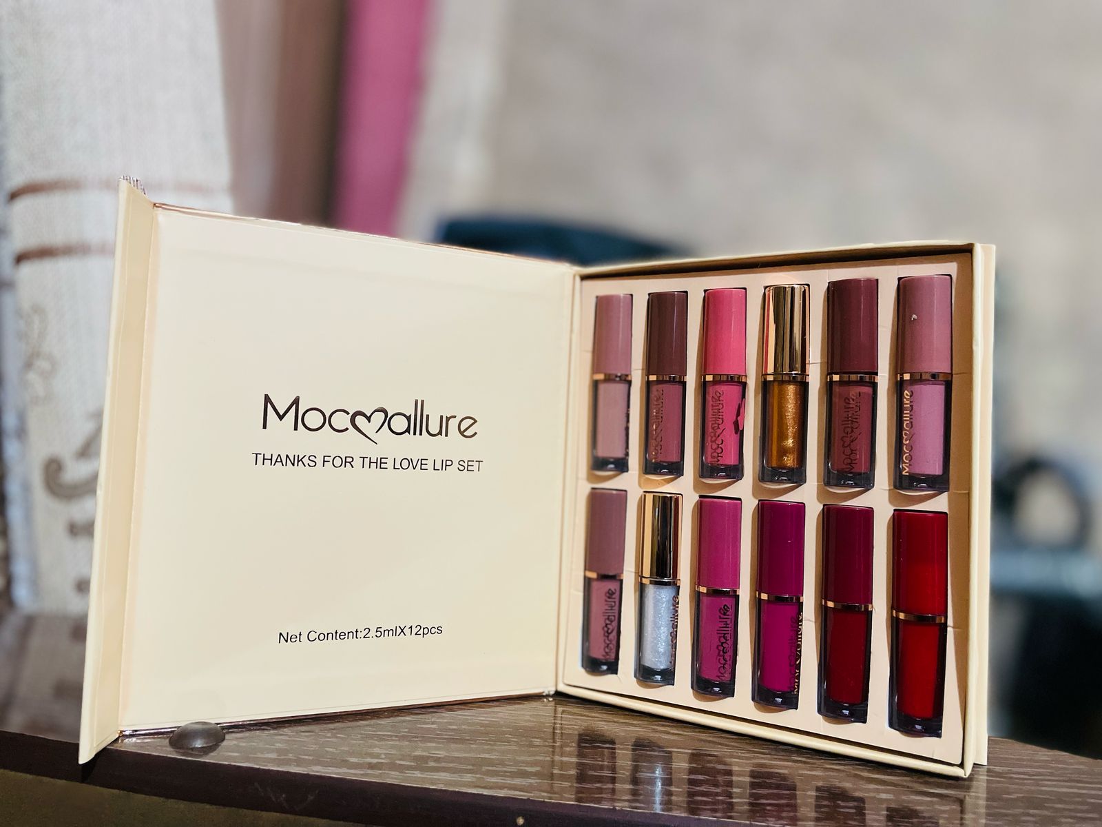 12 Pcs Mocallure Transparent Clear Lip Gloss | High Pigment Lipgloss Set | Best Quality Lipgloss Set - Image 4