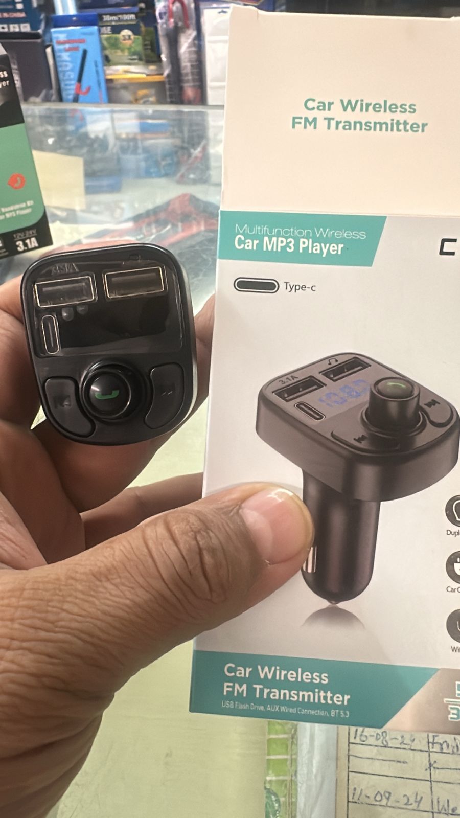 C1 - Car Mp3 Player | Car Wireless FM Transmitter | Car Mp3 Modulator | Car Accessories ( Random Color ) - Image 2