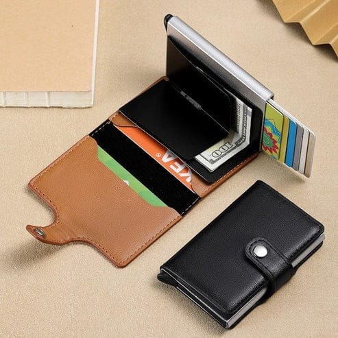 Men's Stylish Slim Wallet with Card Pockets – Multicolor, Rexine Material ( Random Color ) - Image 6