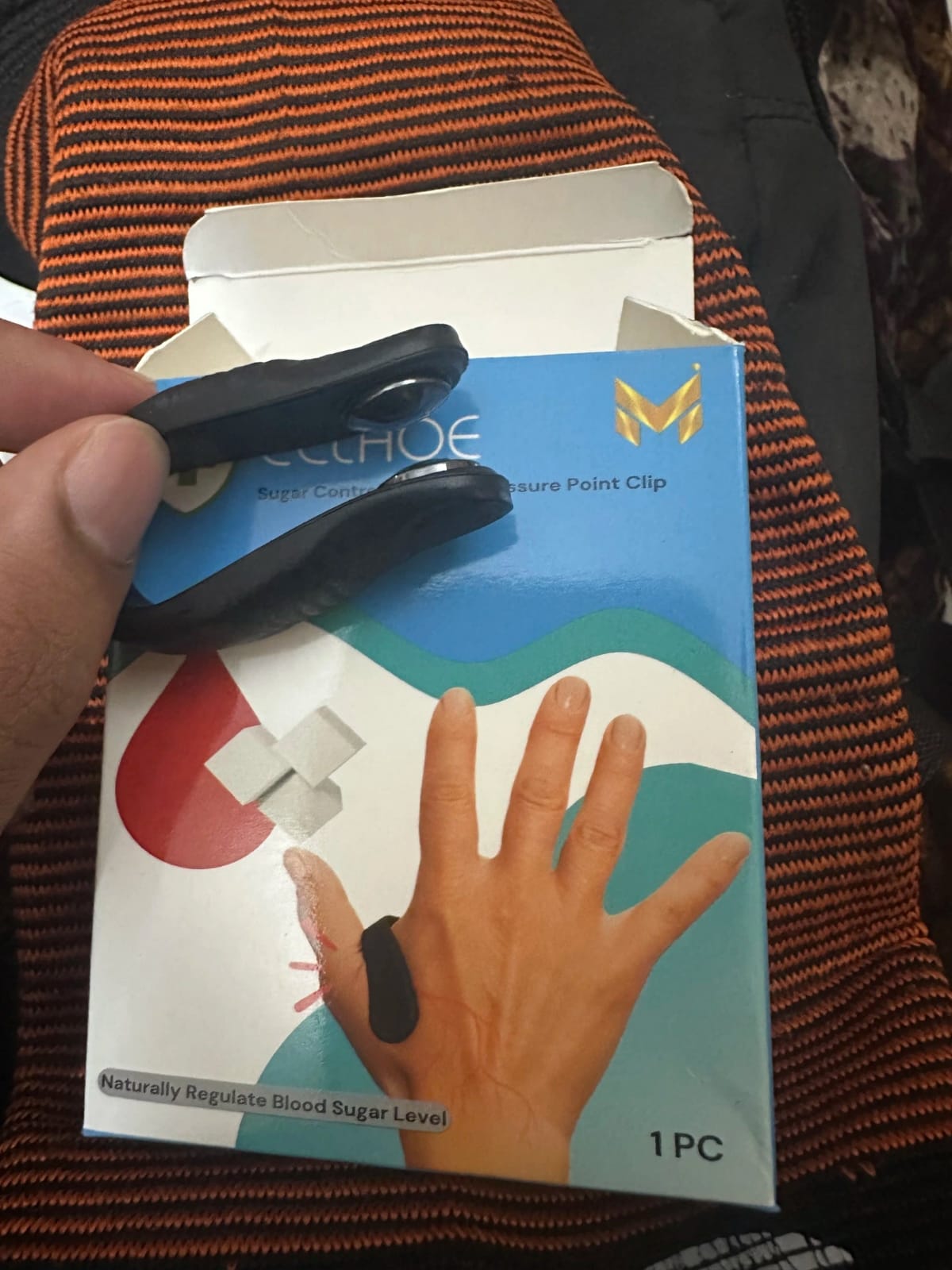 Sugar Control LI4 Acupressure Point Clip Wearable – Headache Relief, Supporting Acupressure Relaxation, Stress Relief, Tension Relief and Hand Clip Migraine Pressure Point Clip - Image 6