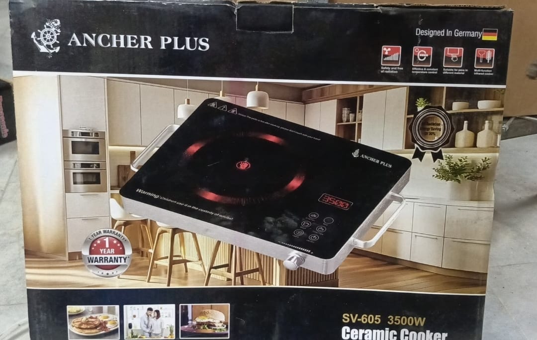 Ancher Plus SV-605 Infrared Cooker & Hot Plate – Multifunction & Digital Display – 3500W | Best Quality Cooker Digital Display ( Random Color ) - Image 3
