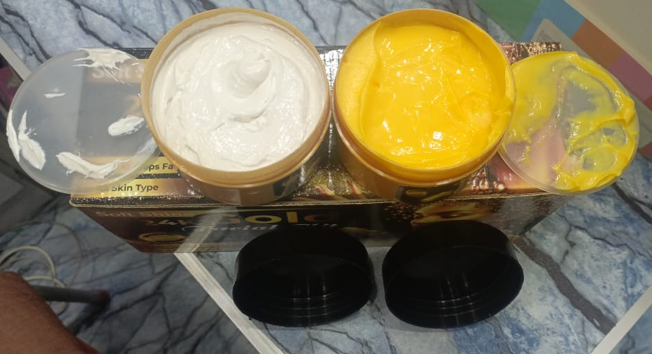 Soft Shine 24K Gold Facial Kit Whitening Facial Kit 6 steps Whitening And Glowing Facial Kit 300ml - Image 4