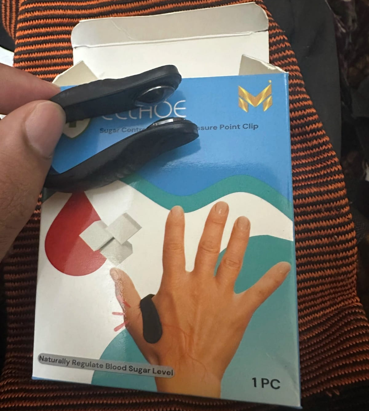 Sugar Control LI4 Acupressure Point Clip Wearable – Headache Relief, Supporting Acupressure Relaxation, Stress Relief, Tension Relief and Hand Clip Migraine Pressure Point Clip - Image 4