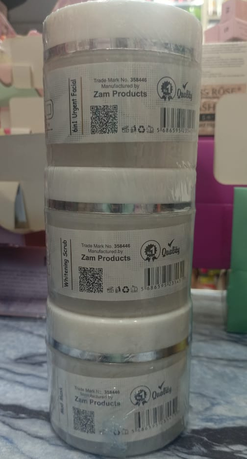 Derma Face Gold Series Whitening Facial 6 steps Whitening And Glowing Facial Kit - Image 5