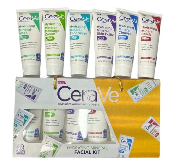Pack of 6 CeraVe Hydrating Mineral Facial Kit | Best Quality Hydrating Mineral Facial Kit - Image 2