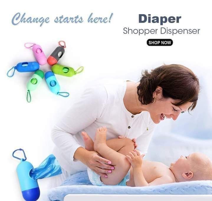 Portable Diaper Shopper Dispenser Durable Design (Random Color) - Image 3