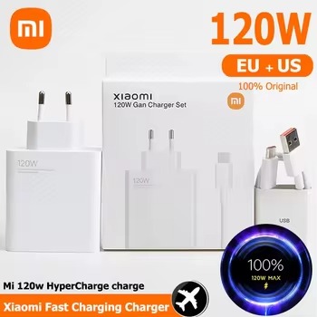 Xiaomi 120w Eu Plug Qc3.0 Fast Quick Wall Charger With Cable - Image 4