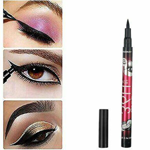 (Pack of 06) YANQINA 36H Precision Liquid Waterproof Eyeliner Pencil | Eye Liner (Black) - Image 5