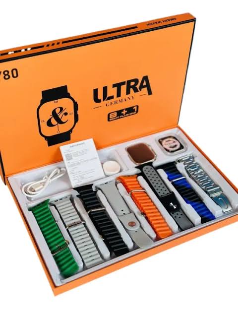 Y80 Ultra 8 In 1 Smart Watch With 49mm Jelly Case | Smart Watch With Best Quality ( Random Color ) - Image 3