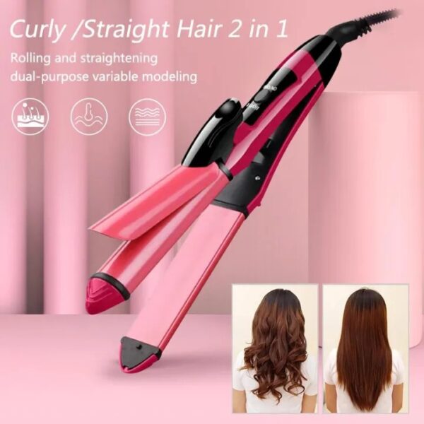 2 In 1 Nova Hair Straightener And Hair Curler Quick Heat-Up Technology - Image 3