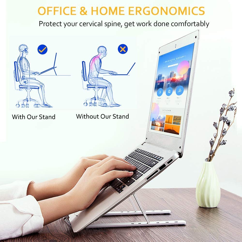 Adjustable Portable Folding Notebook Stand | Foldable Laptop Stand | Laptop Table | Best Quality Laptop Stand - Image 7