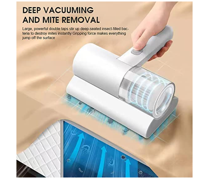 Portable Household Electric Mite Removal | Vacuum Cleaner | Bed Vacuum Cleaner, Mattress Vacuum Cleaner Powerful Suction | Handheld Couch Cleaner Machine Deep Cleaner for Bed Cleaning - Image 11