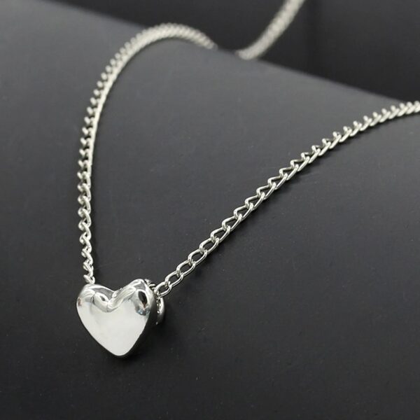 Stainless Steel Heart Shape Necklace |  Love Heart Pendant Necklace | Girls & Women Fashion - Image 10