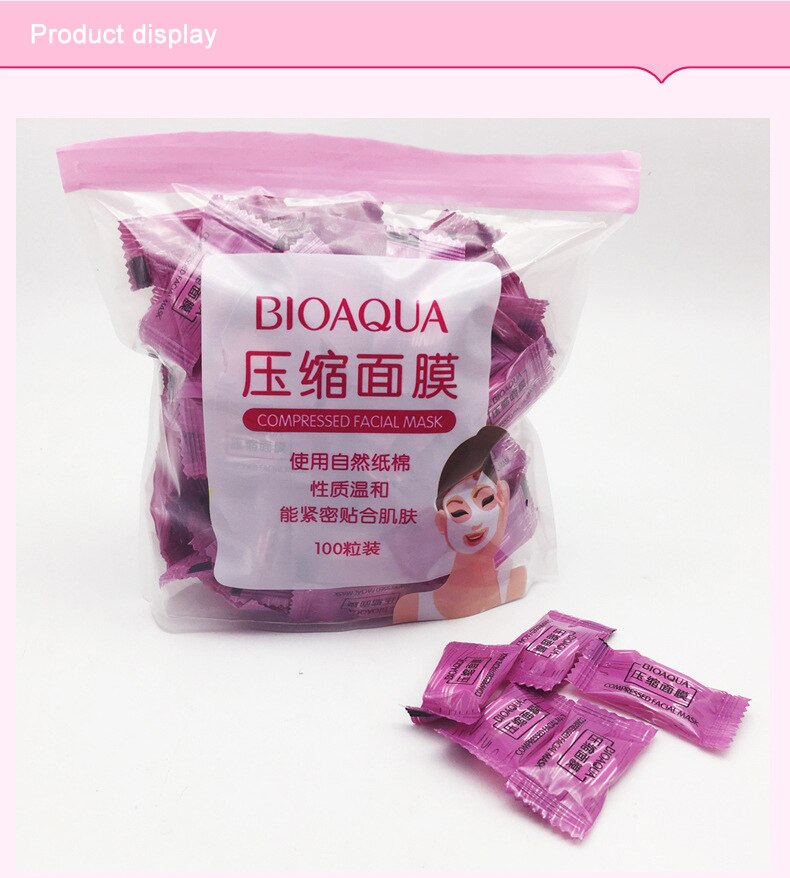 Pack of 50 BIOAQUA Compressed Facial Tablet Face Sheet | 50 Pcs Facial Tablets | Best Quality facial tablets - Image 7