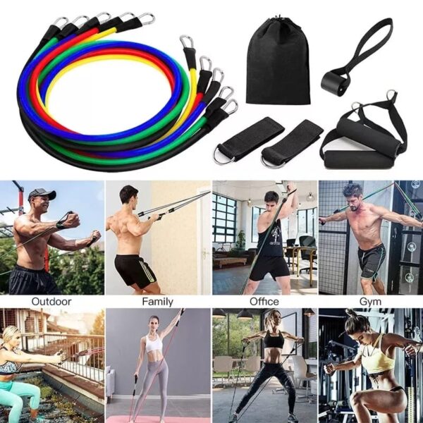 Power Exercise Resistance Band Set 5 in 1 Fitness Band Equipment for Men and Women - Image 7