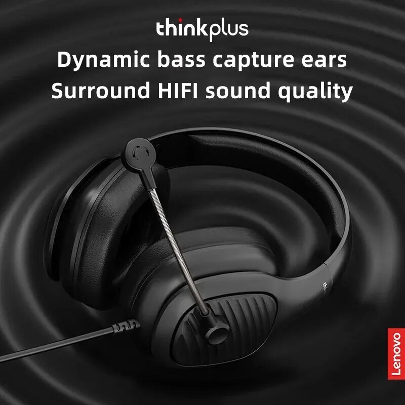 Think Plus Headphones G40-A Pro | Lenovo G40-A Pro Headphones | Wired Headphone With Mic | Best Quality Headset ( Random Color ) - Image 10