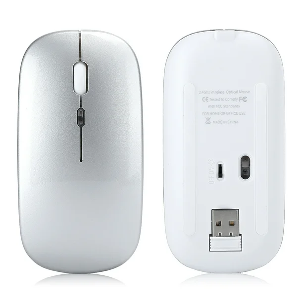Anxin Rechargeable Wireless Bluetooth Mouse – 2.4G USB Mouse for Laptop, PC, Tablet, and Mobile Devices (Android & iOS Compatible)(Random Color)(Original China) - Image 5