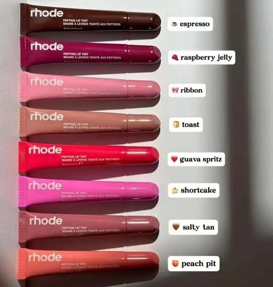8 Colors Rhode Lip Care Series | Tinted Lip Balm | Lasting Moisturizing Blushes | Hydrated Lip Gel Oil | Pout Lips Long-acting Lip Treatment - Image 6