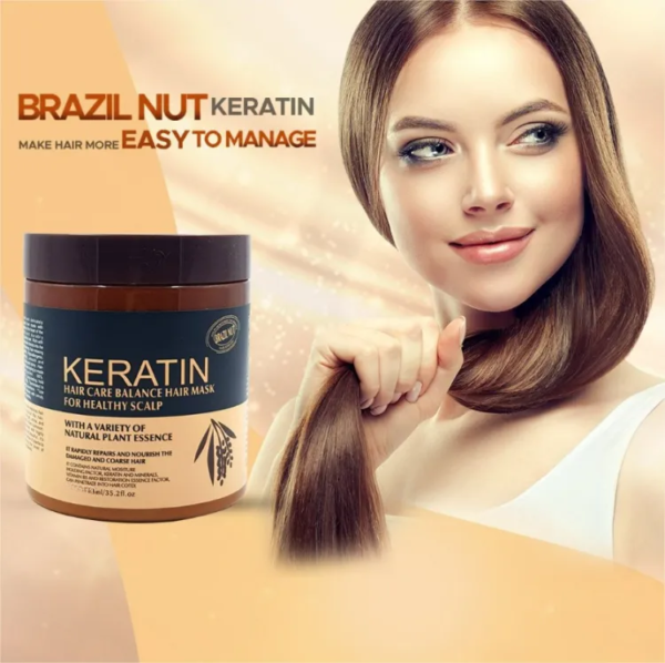Brazil Nut Keratin Hair Care Balance Keratin Hair MaskKeratin Hair Care Balance Hair Mask for Healthy Scalp - Image 5