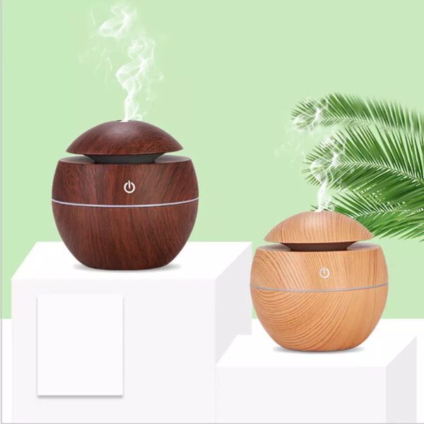 Essential Oil Diffuser Aroma Air wood Humidifier with Colorful Change mist maker for home (random color) - Image 6