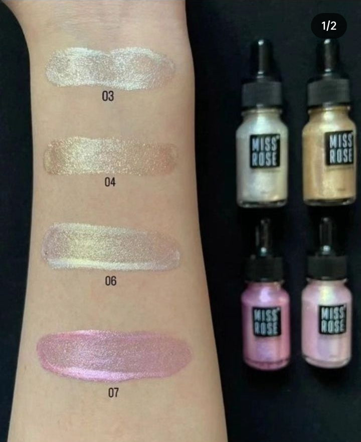 1 Piece Miss Rose High Beam Liquid Highlighter – Radiance in Every Drop! 10ml - Image 7