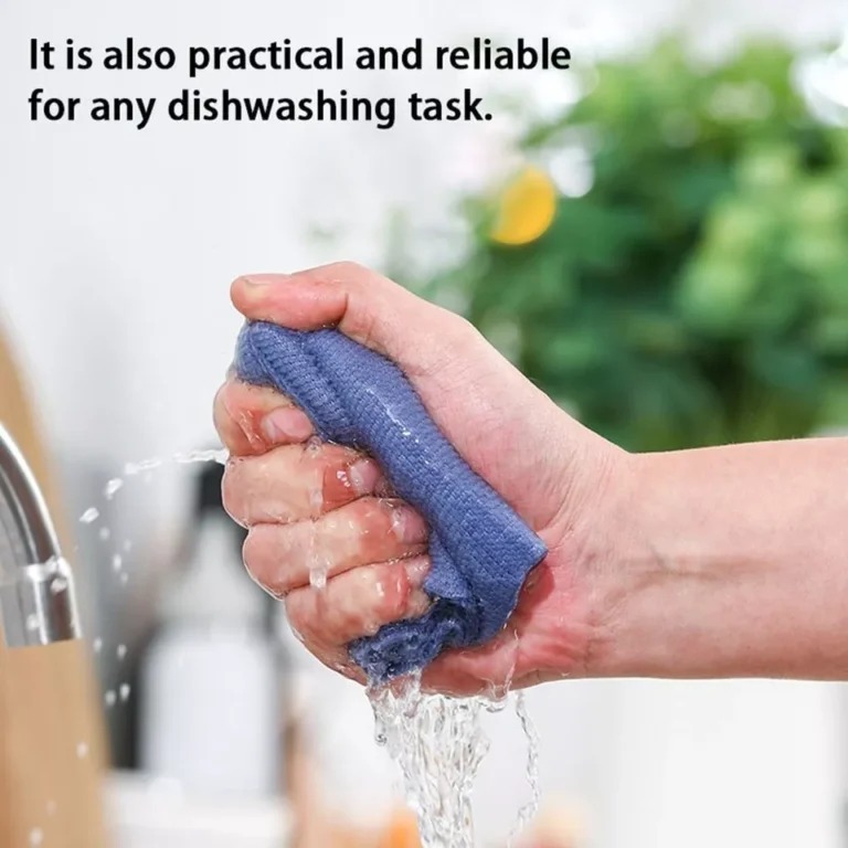 20 Pcs Disposable Cleaning Clothes with Dispenser Box | Cleaning Towels, Microfiber Towel | Reusable Dish Clothes | Lazy Rags Car Wipes | Multi-Purpose Cleaning Clothes (Random Color) - Image 3