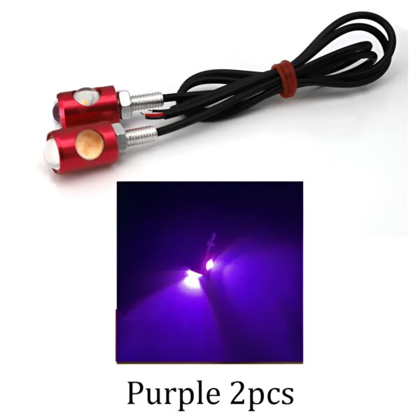 Mini LED 1 pair 2 indicator Motorcycle Side Mini LED indicator light Super Bright LED - Image 8