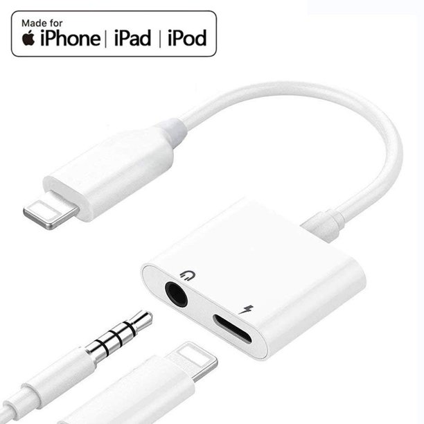 Apple iPhone Connector Lightning to 3.5mm Earphone Jack & Mobile Charging Jack