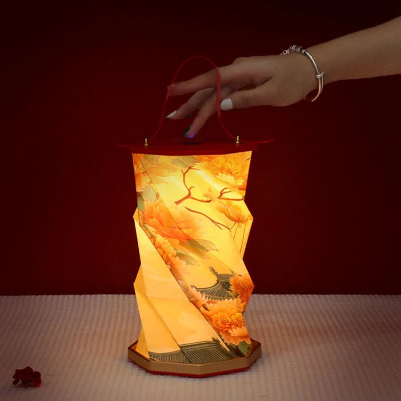Portable Folding Wooden Table Lamp - Image 3