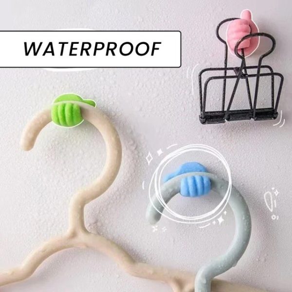 PACK OFF 10 Thumb Wall Hook Wall Decoration Hook Creative Silicone Thumb Key Hanger Hooks(random color) - Image 7