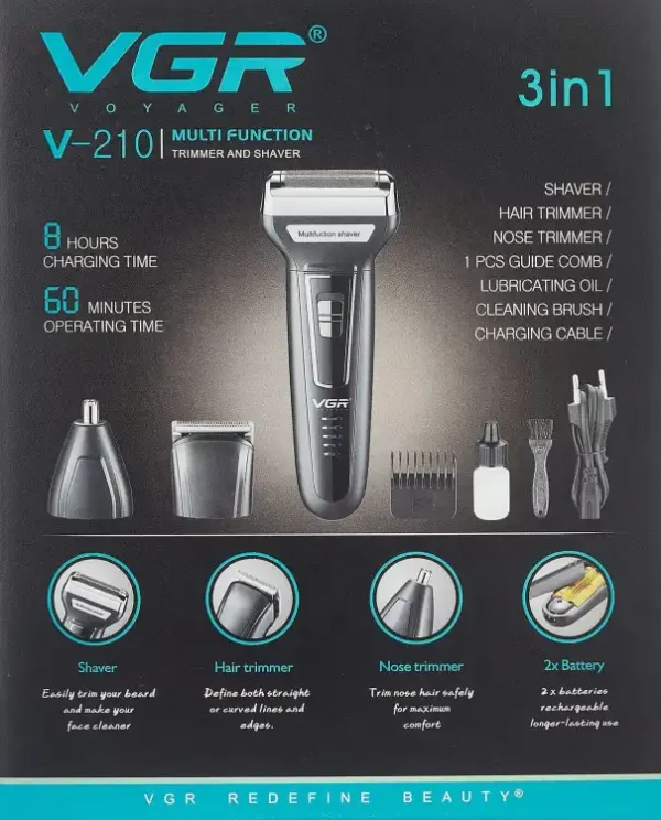 VGR V -210 Multi Function Professional Trimmer and Shaver.