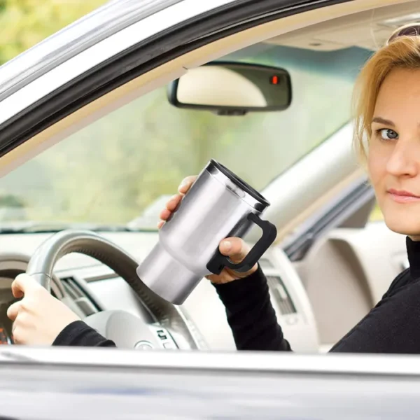 12 Volts 450 ml Heated Travel Mug Coffee /Tea/Soup Cup Car Charging Electric Kettle - Image 16