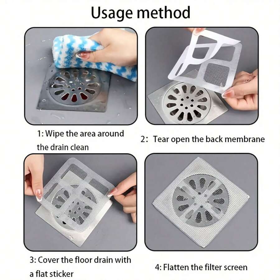 (pack Of 10) Multifunctional Net Sticker Drainer Net For Bathroom - Kitchen Etc | Window Screen Repair Patches For Door Window - Image 14