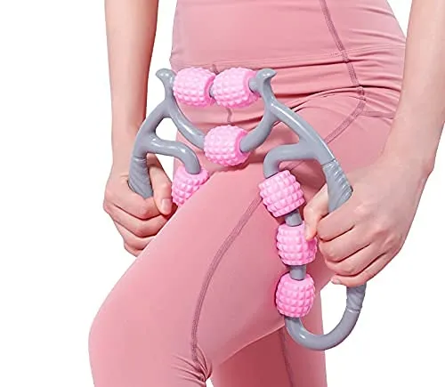 9 Wheels U Shape Points Massage Muscle Relax Roller Massager made in china (random color) - Image 5