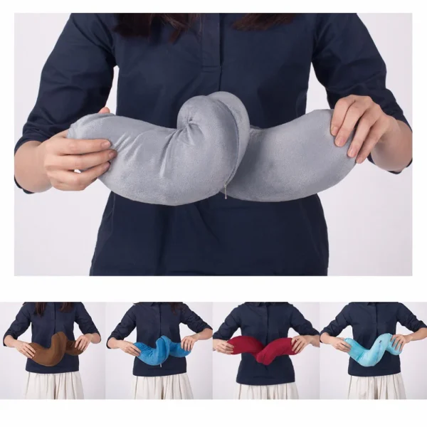 U Shaped Travel Neck Pillow Extremely Soft and Comfortable (Random Color) - Image 6